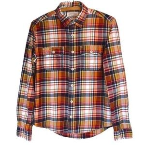 Aeropostale Retro Plaid Button Down‎ Soft Cotton Shirt, Size Small